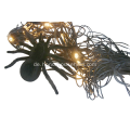 Halloween Spider Web Lights 60 LED mit schwarzer Spinne